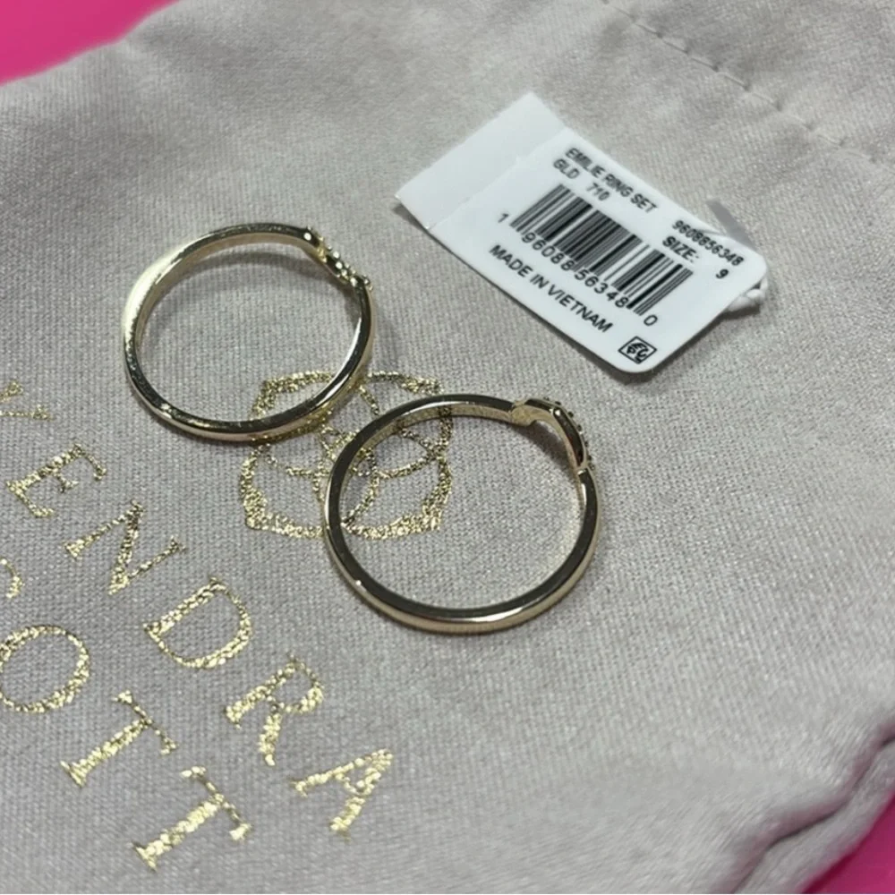 ✨FINAL HR TO BUY✨ NWT Kendra Scott Emilie Ring Kendra Scott Rings Gold Size 9 - Picture 7 of 9